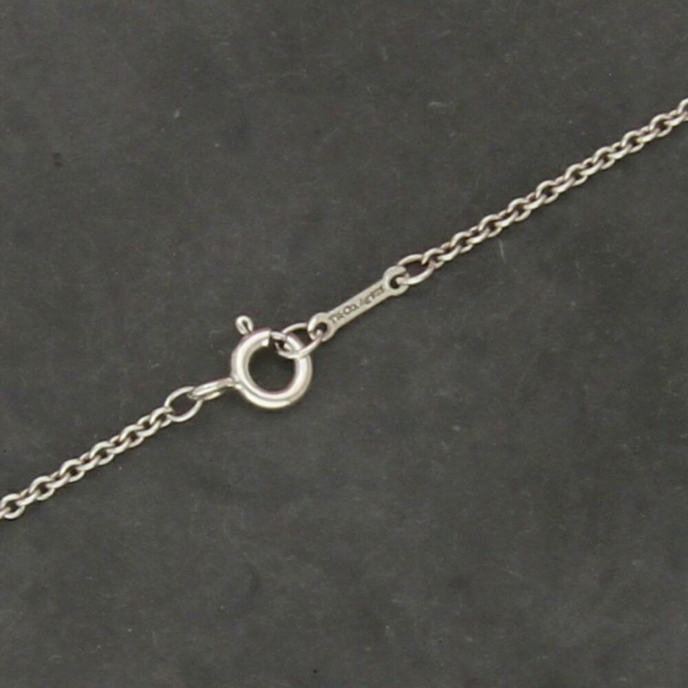 tiffany & co sterling silver paloma picasso olive leaf medallion necklace 20in - Picture 3 of 3
